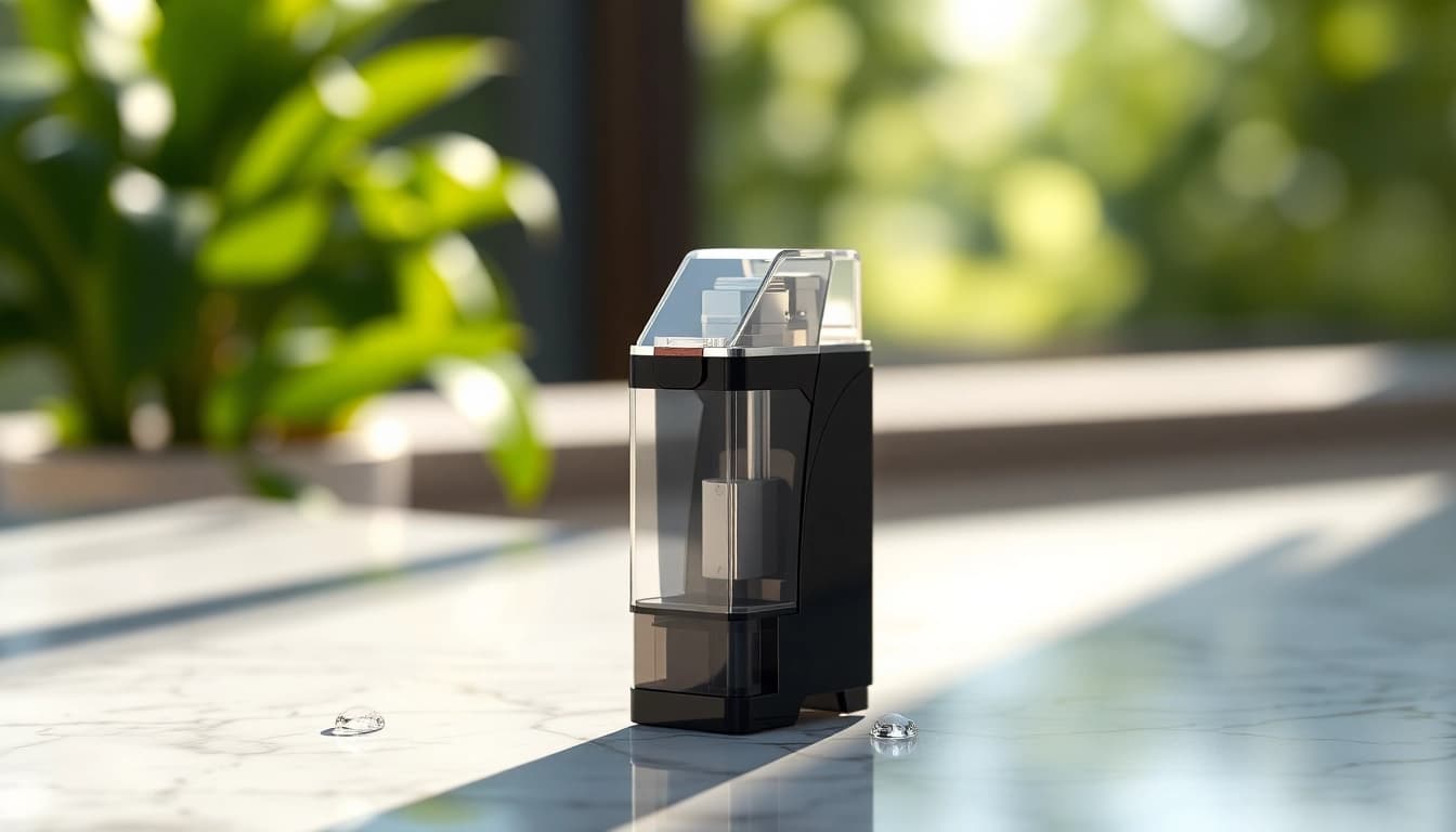 Showcase kurvana cartridge with sleek design and vibrant colors on a marble background.