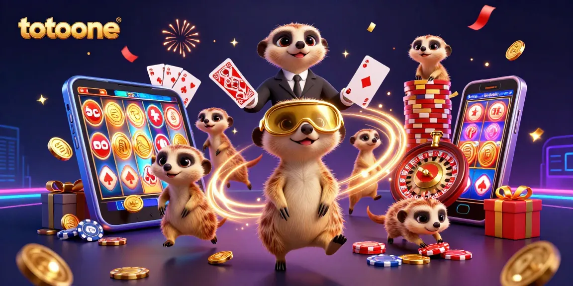 Totoone menghadirkan keseruan judi dengan koloni meerkat di kasino yang megah dan permainan slot yang menggembirakan.