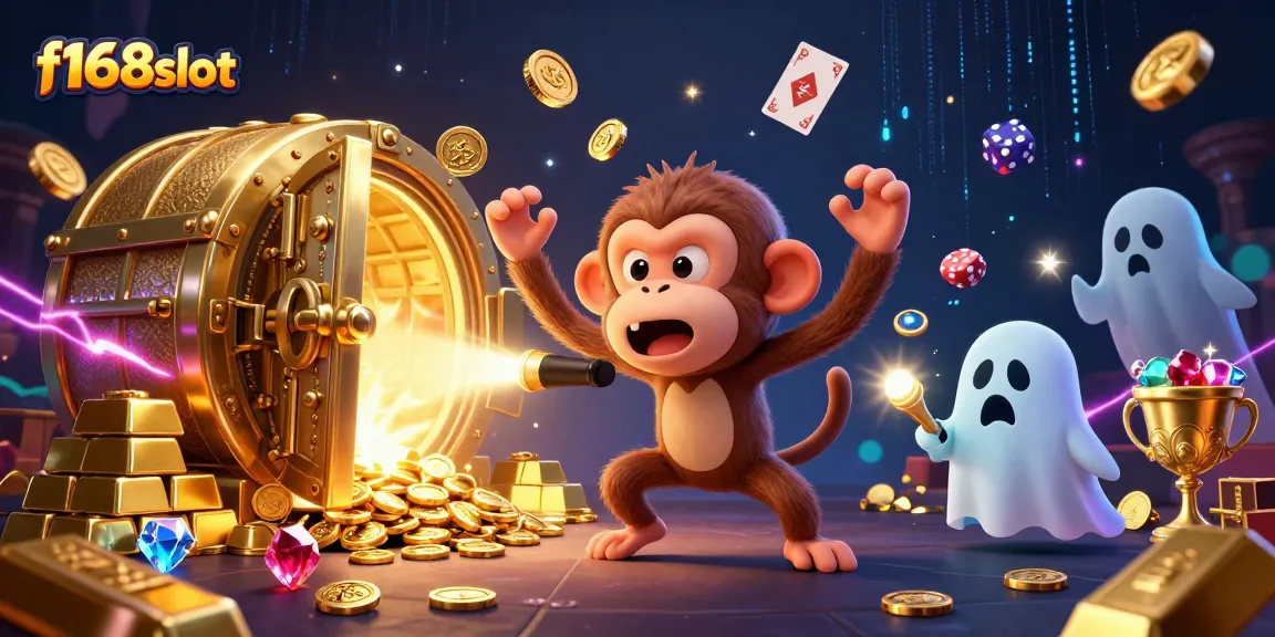 Experience vibrant adventures with f168slot as the playful monkey juggles treasures in a haunted casino.
