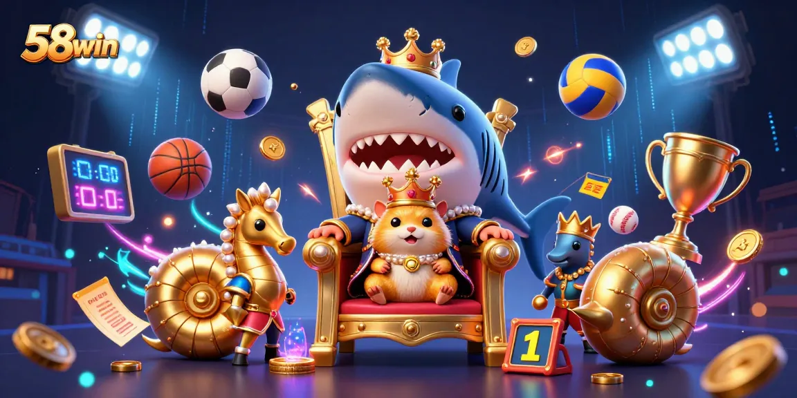 Experience the excitement of 58win with vibrant characters and dynamic game elements in a thrilling scene.