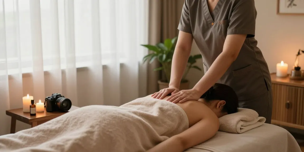 Relaxing 남양주출장안마 session in a serene home setting