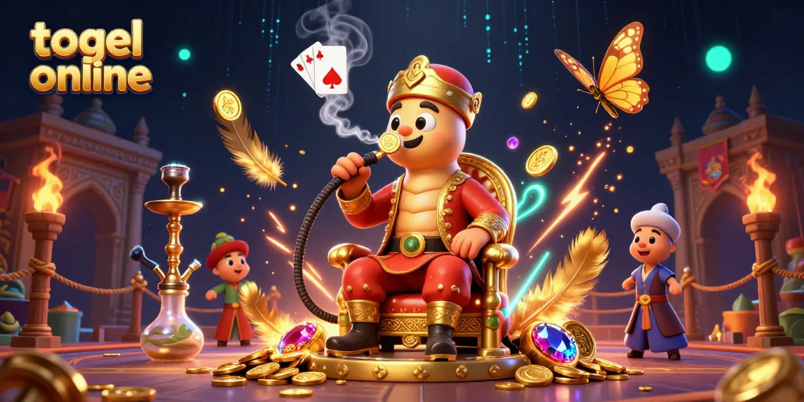 Engage in togel online action as a whimsical caterpillar master presides over a vibrant casino.