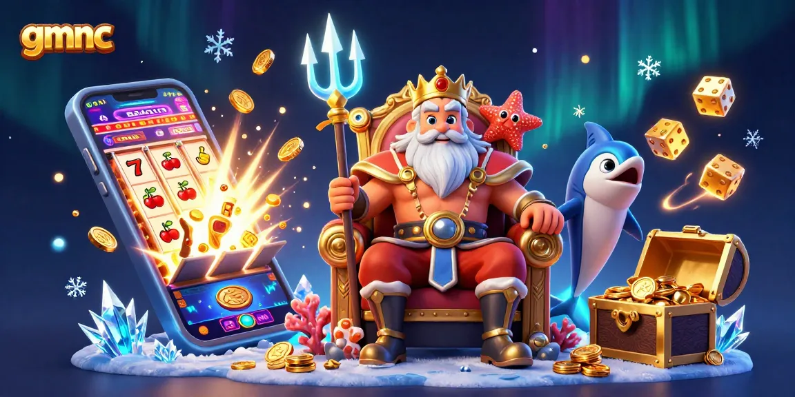 Play responsibly with gmnc as sea king Neptune oversees a vibrant casino scene full of excitement.