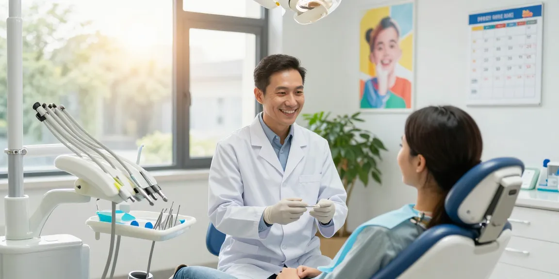 Visit the dentist in a welcoming clinic setting with sunlight and fresh plants.