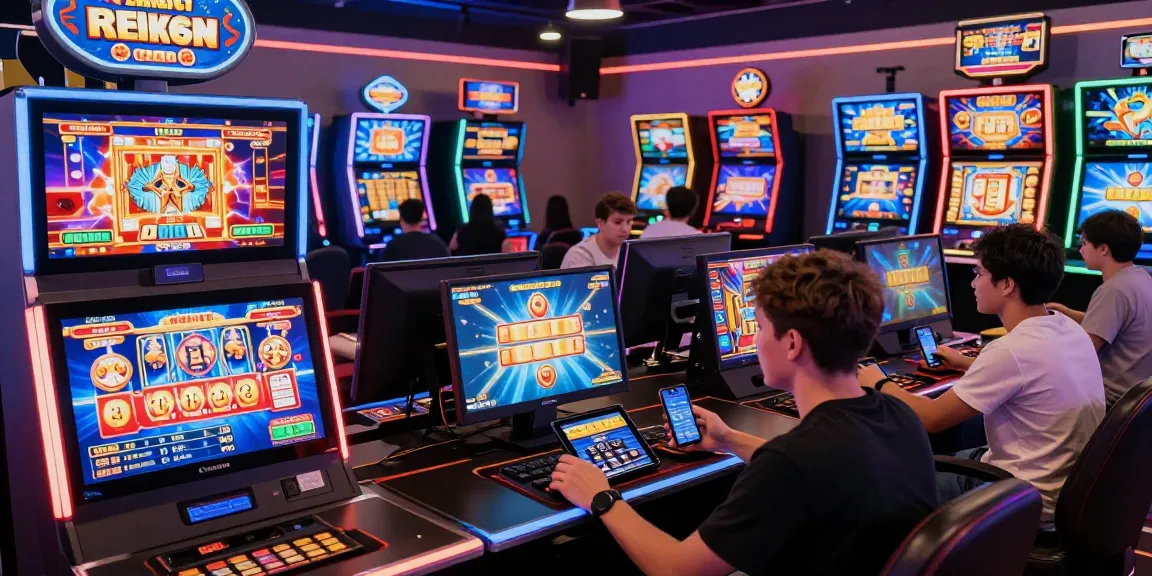 Engaging scene of online players enjoying slot deposit 5000 games, showcasing vibrant visuals and excitement.