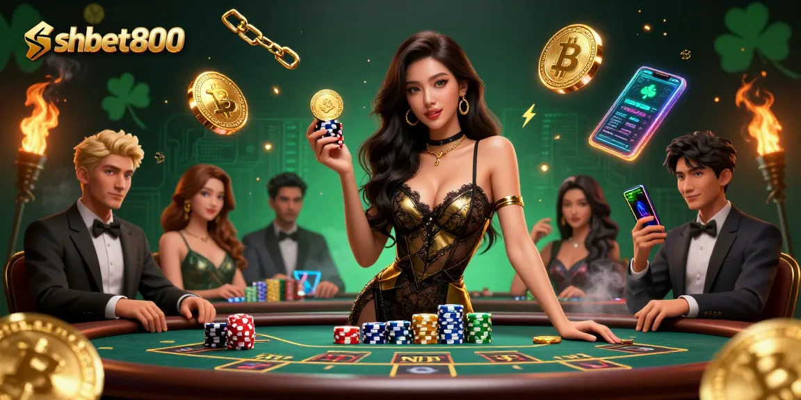 Engage with shbet800 at high-stakes baccarat, featuring crypto elements and glamorous gameplay.