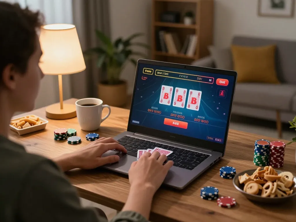 Experience thrilling online gaming at O8 while enjoying the comfort of home with a live baccarat game.
