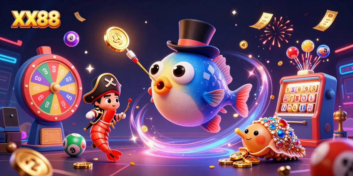 Win big with XX88 in a vibrant, animated gambling world featuring exciting games and treasures!