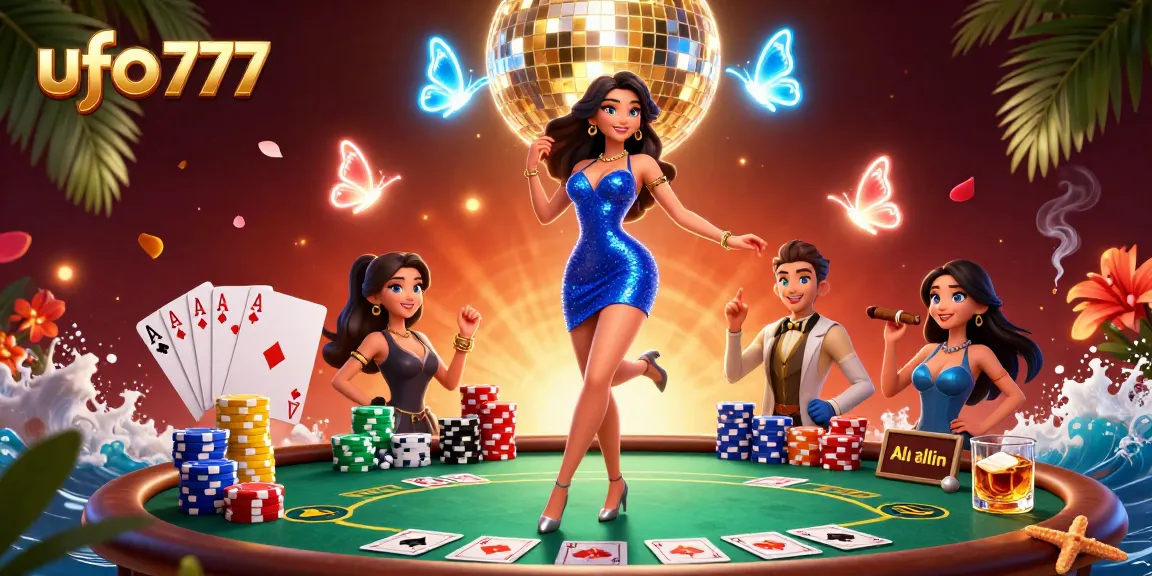 Experience thrilling gameplay at ufo777 with vibrant casino visuals and dynamic characters.