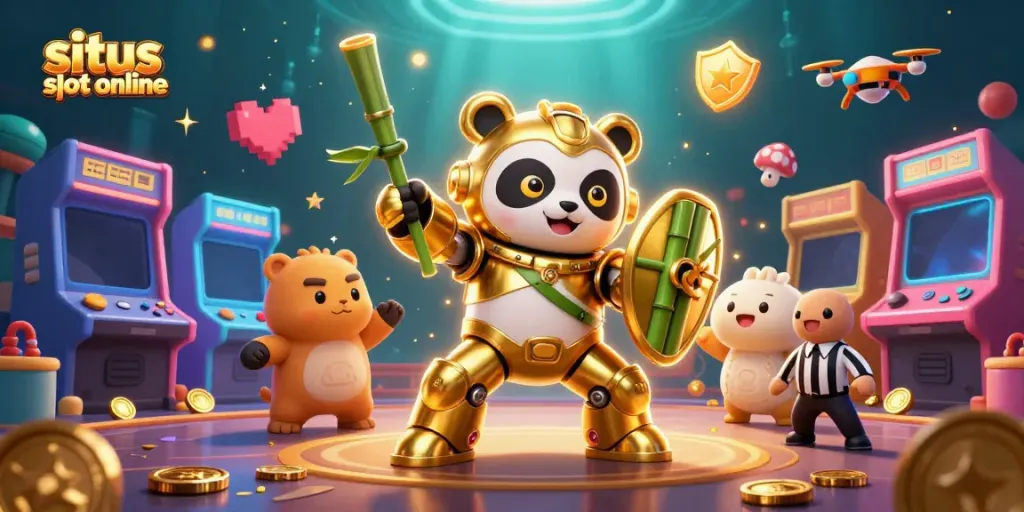 Permainan situs slot online yang menarik di BURSA777, menampilkan slot dan elemen kasino seru.