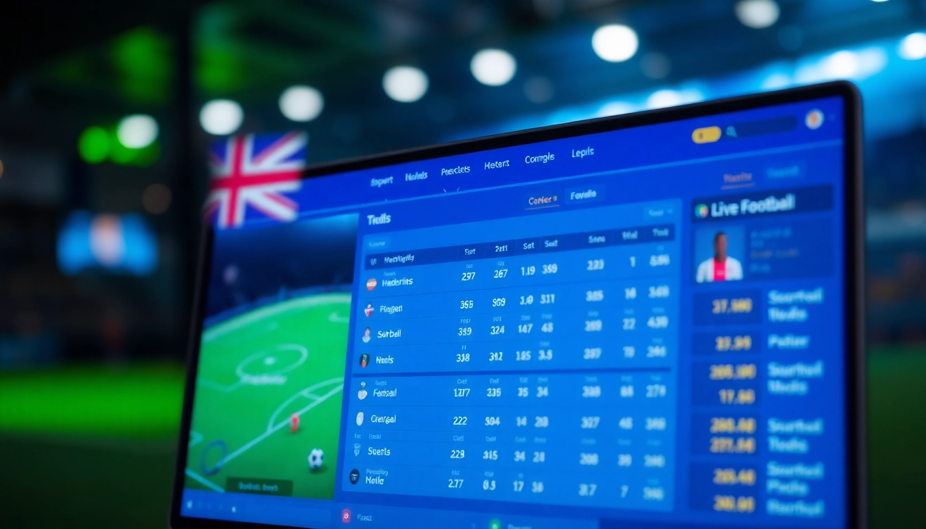 Dynamic kèo nhà cái interface showcasing live football odds and betting stats.