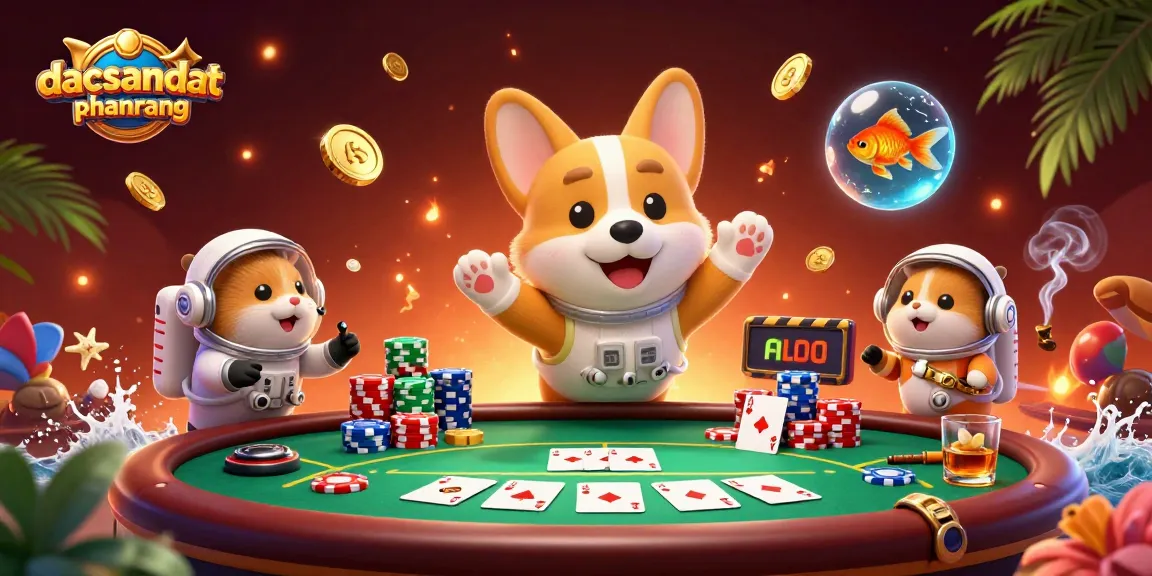 Join the adventure at dacsandatphanrang with exciting poker action inside a space casino!