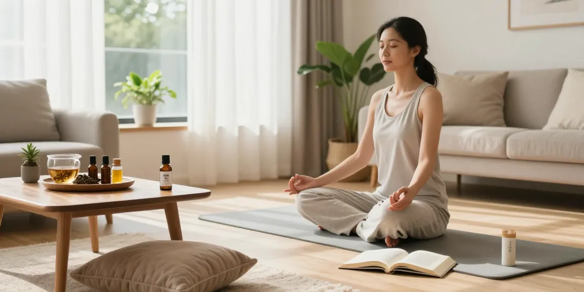 Ministry cannabis wellness routine with CBD oil, natural light, and peaceful meditation.