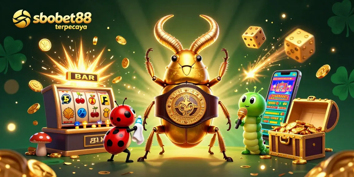 Experience thrilling adventures at sbobet88 terpercaya with a dynamic casino illustration featuring action-packed characters.