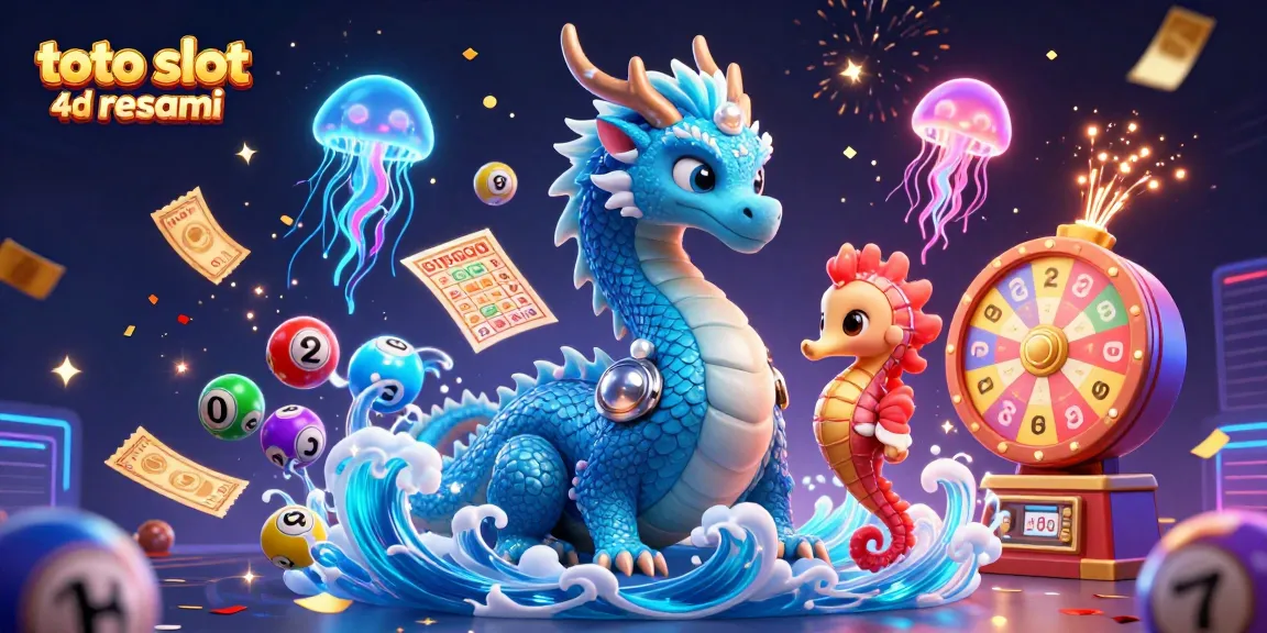 Experience thrilling wins with toto slot 4d resmi in an action-packed lottery-themed illustration.