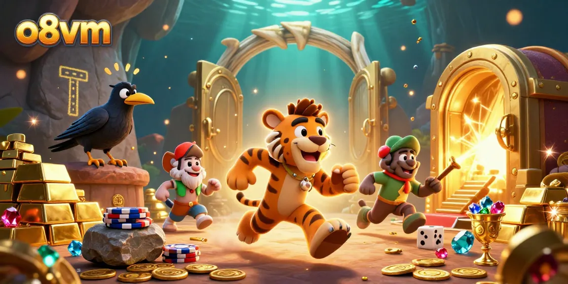 Experience thrilling gaming adventures at o8vm in a vibrant prehistoric casino setting.