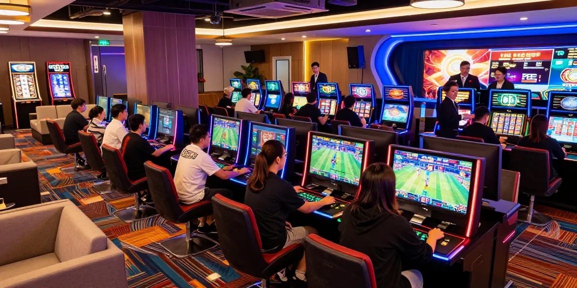 Players immersed in the dynamic environment of MBM娛樂城, engaging with exciting online games in a vibrant digital casino.