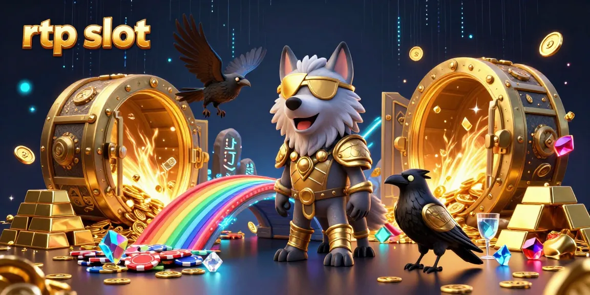 Experience exciting winnings with rtp slot featuring dynamic casino elements in a vivid 3D illustration.
