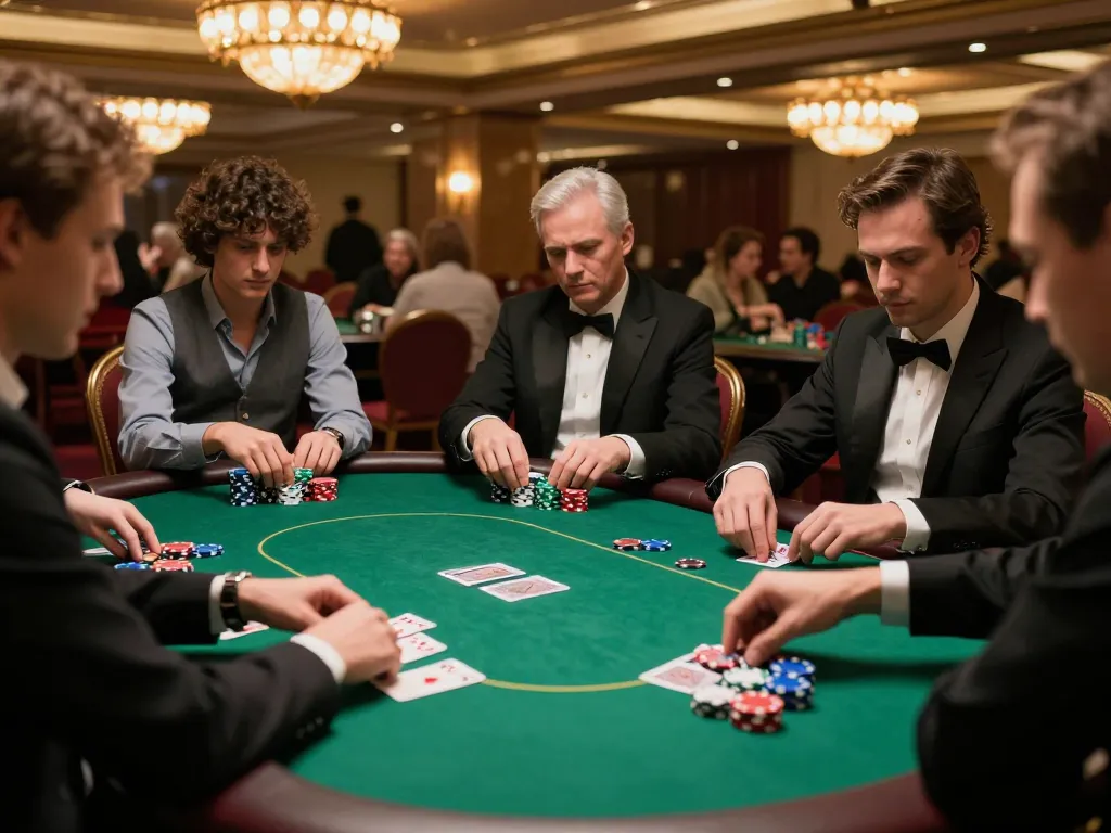 Capture of a poker game showcasing players engaged and dynamic gameplay at DN88 đăng nhập