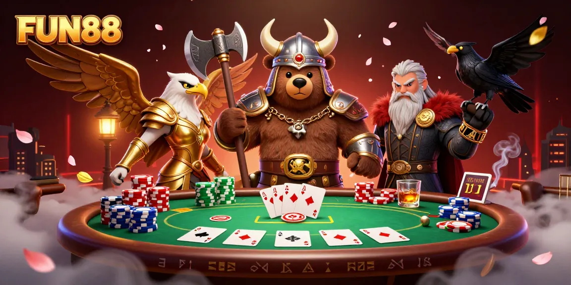 Experience the thrill of FUN88 with vibrant casino characters and rich game elements.