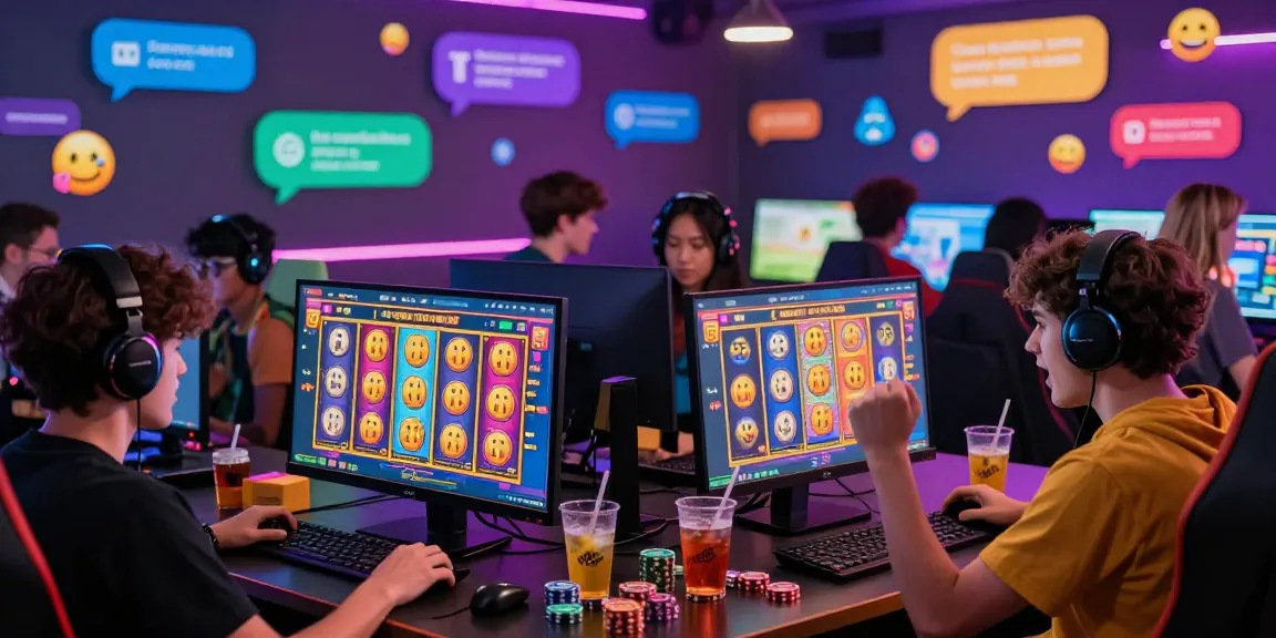 Exciting online gaming scene showing players engaged in slot depo 1k gaming with colorful visuals and vibrant community interactions.