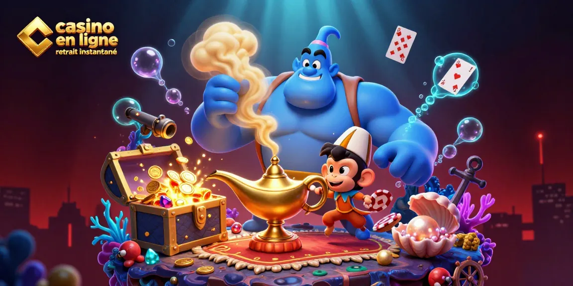 Vivez des jeux palpitants au casino en ligne retrait instantané avec notre scène magique d'aventure sous-marine.