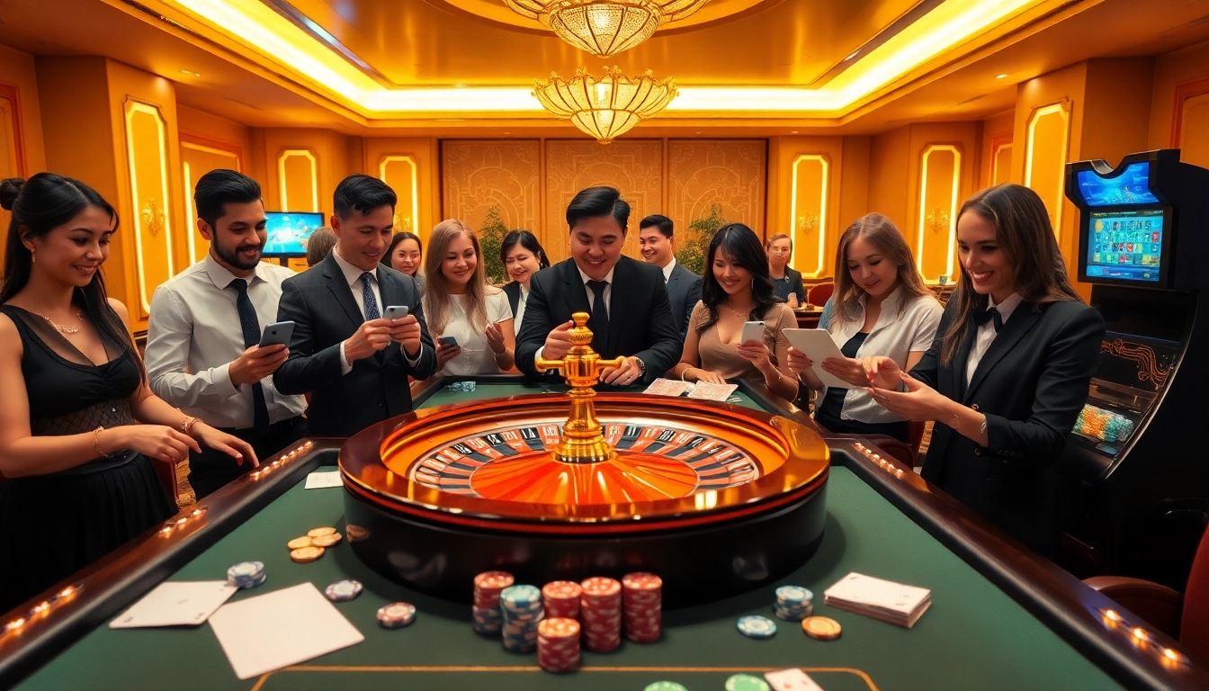 Experience the thrill of gaming with nhà cái nn88, showcasing vibrant casino activities featuring roulette and poker.