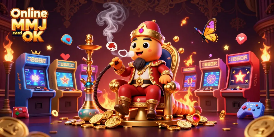Play thrilling games with your Online MMJ card OK for cannabis benefits in a vibrant casino scene.