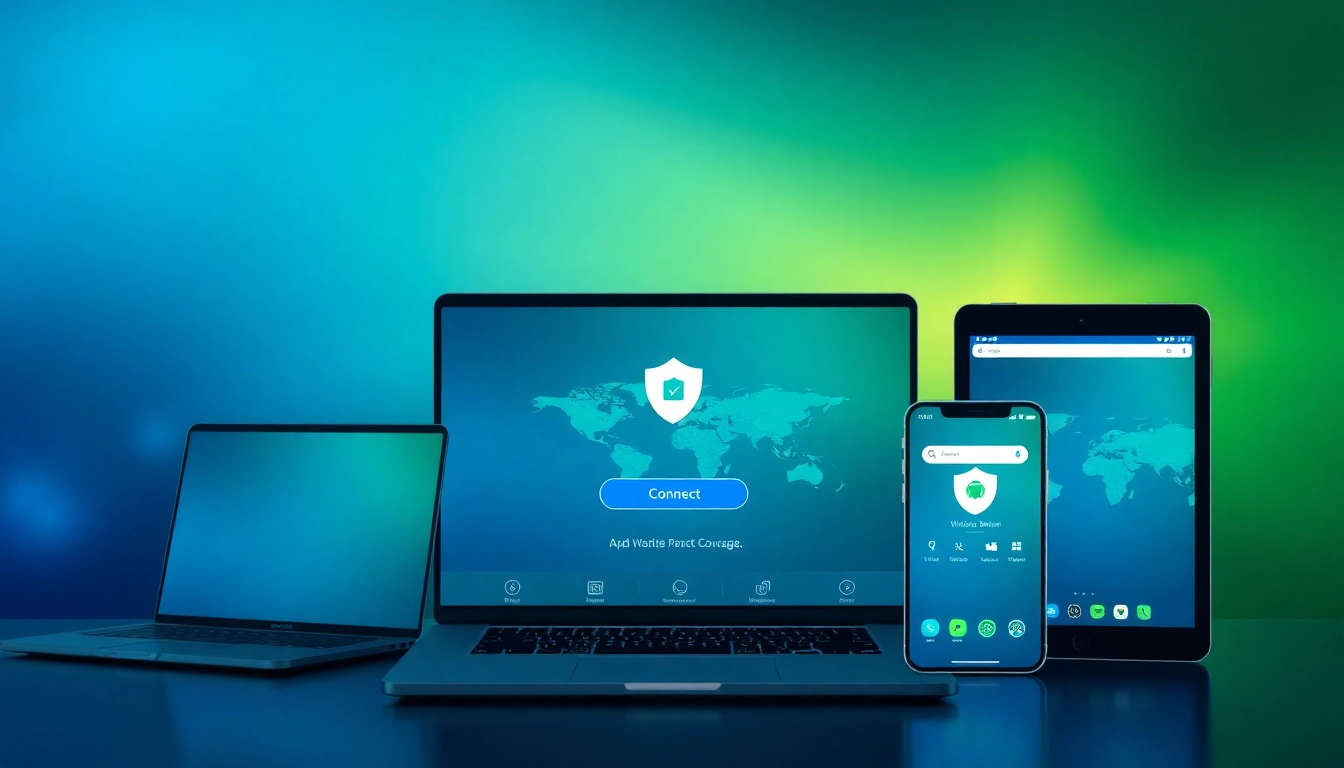 快连下载 - Display of 快连 VPN app interface on multiple devices emphasizing seamless connections for secure browsing.