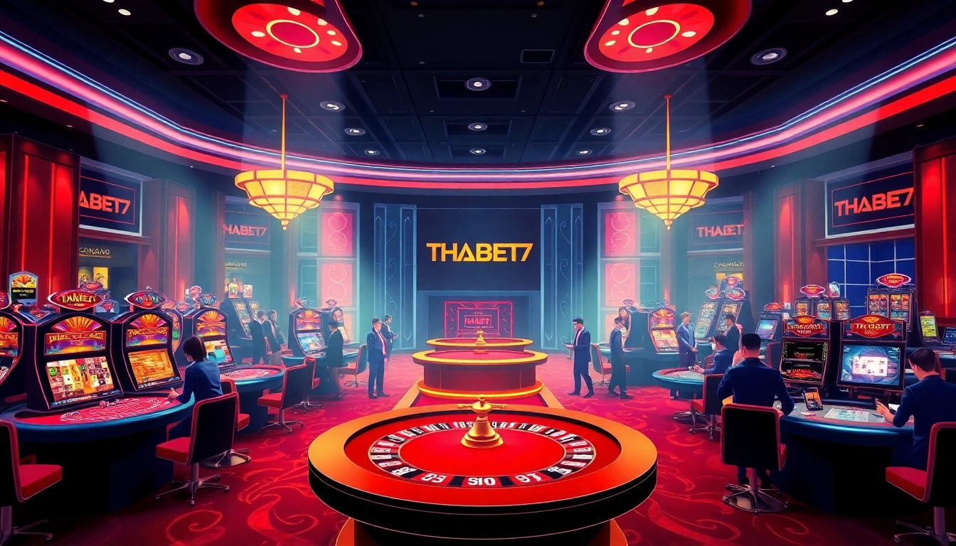 Experience thrilling action at Thabet77's online casino with vibrant tables and excited players.