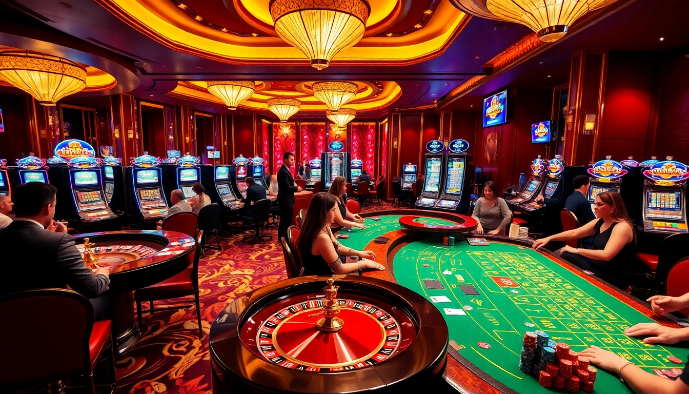 Experience thrilling gameplay at s8 casino with vibrant slot machines and poker games.