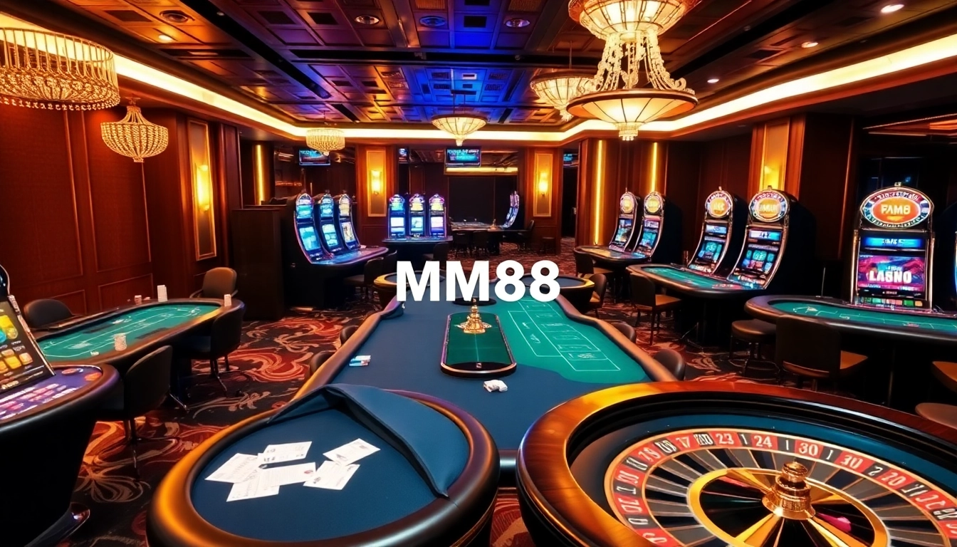Experience excitement at mm88.com with vibrant casino tables and thrilling slot machines.